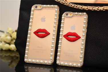 (губа диаманта DIY милая красная) мешок случая мобильного телефона дюйма Iphone6 4,7 5S